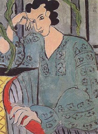 Henri Matisse The Green Romanian Blouse (mk35) china oil painting image